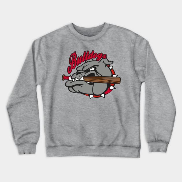 Bulldogs Baseball Logo Crewneck Sweatshirt by DavesTees